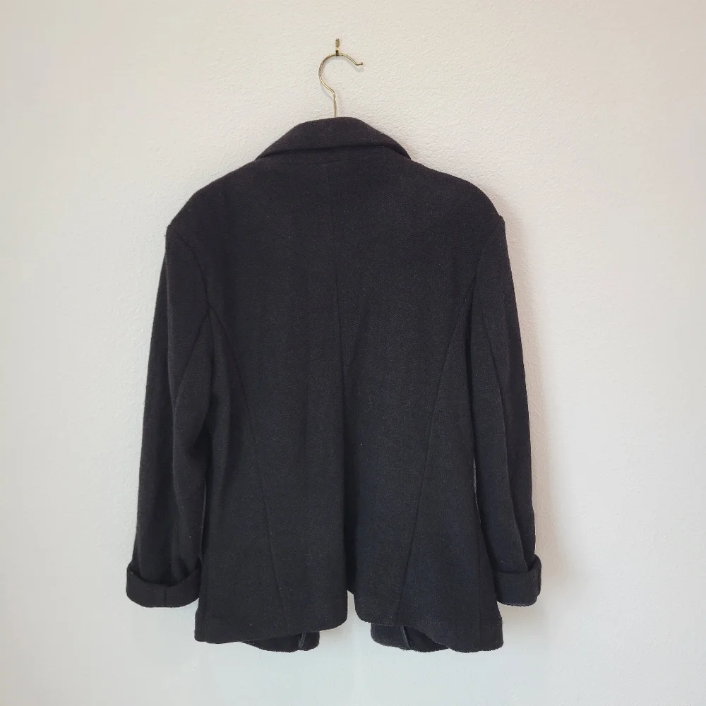 Lauren Conrad Black Open Collared Cardigan Sweater Women's‎ L
